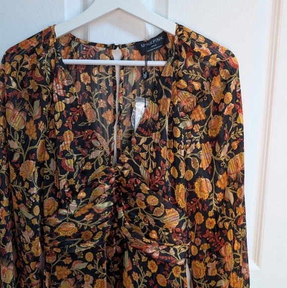 MINKPINK Dresses & Skirts - MINKPINK Foral Long Sleeve Dress